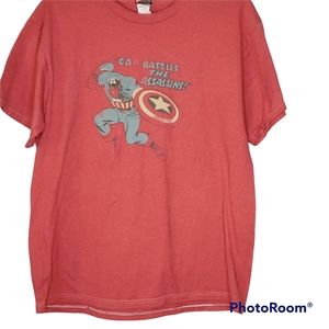 Marvel captain america vintage y2k tee size large‎ 2003